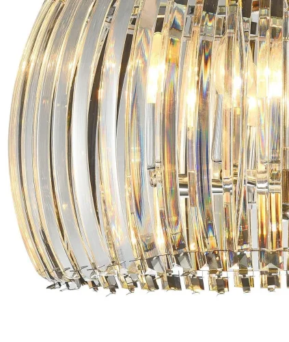 Люстра подвесная ORBIS 79007/8C CHROME Natali Kovaltseva прозрачная на 8 ламп, основание хром в стиле современный  фото 2